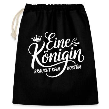 Queen doesn't need a costume disguise carnival - Gift Bag 40 x 50 cm - black - Front