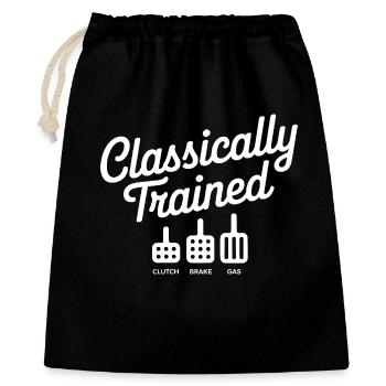 Classically Trained Petrolhead Car Mechanic - Gift Bag 40 x 50 cm - black - Front