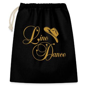Line Dance Gold Logo - Gift Bag 40 x 50 cm - black - Front