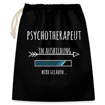 Formation de psychothérapeute Études en psychologie - Sac cadeau 40 x 50 cm - noir - Devant