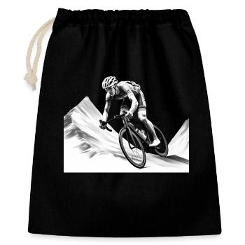 Road biking, mountain touring, biking and downhill riding - Gift Bag 40 x 50 cm - black - Front