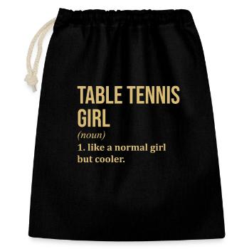 Ping-pong - Sac cadeau 40 x 50 cm - noir - Devant