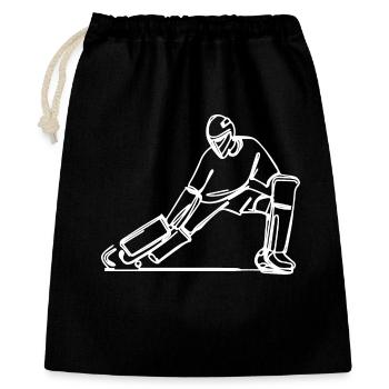 Field Hockey Goalkeeper - Gift Bag 40 x 50 cm - black - Front