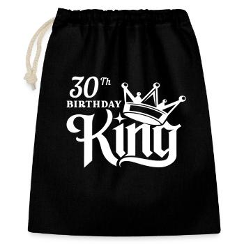 30th Birthday King - Gift Bag 40 x 50 cm - black - Front