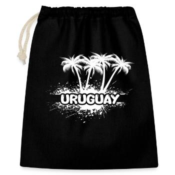 Party Uruguay - Geschenkbeutel aus Baumwolle (40 x 50 cm) - Schwarz - Vorne