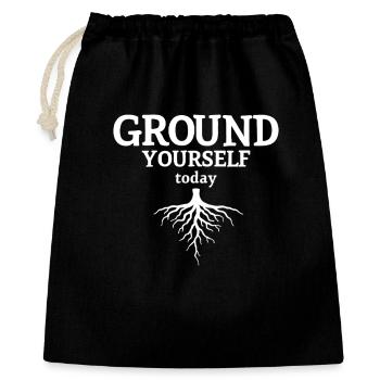 Ground Yourself today Nature Mindfulness Look - Gift Bag 40 x 50 cm - black - Front