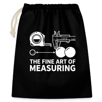 The Fine Art of Measuring Boule Petanque - Gift Bag 40 x 50 cm - black - Front