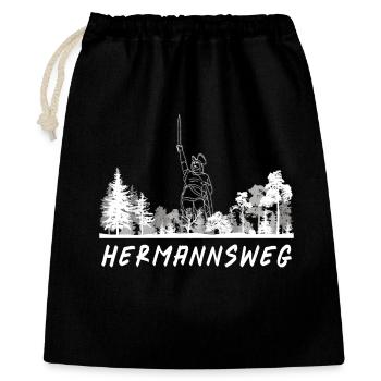 Hermannsweg - Geschenkbeutel aus Baumwolle (40 x 50 cm) - Schwarz - Vorne