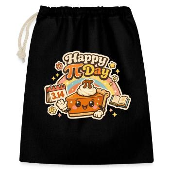 Happy Pi Day Sweet Cake Math Retro Design - Gift Bag 40 x 50 cm - black - Front