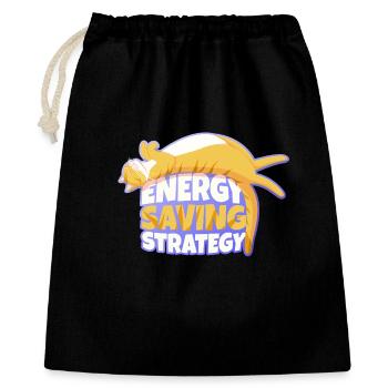 Energy Saving Strategy Mascot - Gift Bag 40 x 50 cm - black - Front