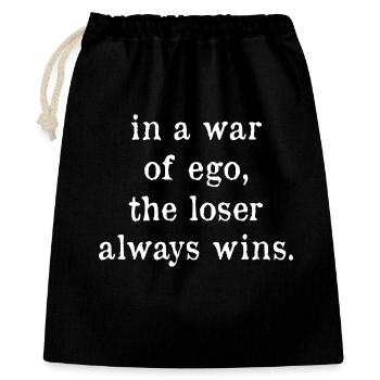 Positive Thinking Inspirational Motivational - Gift Bag 40 x 50 cm - black - Front