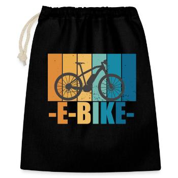 E-Bike Bike Vintage E Bike Batterie Cadeau - Sac cadeau 40 x 50 cm - noir - Devant
