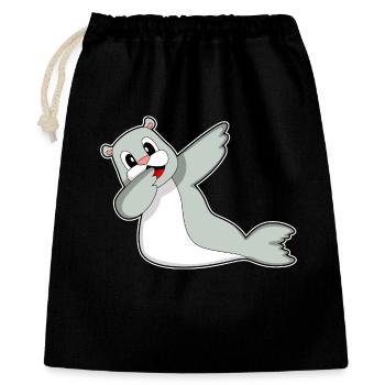 Danse hip-hop Seal - Sac cadeau 40 x 50 cm - noir - Devant