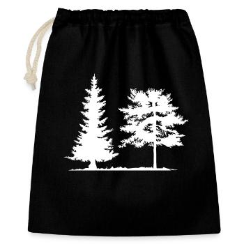 Tree, Spruce, Forest, Camping, Nature, Mixed Forest, Pine - Gift Bag 40 x 50 cm - black - Front