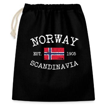 Norway - Norge - Norwegen - Scandinavia - 1905 - Geschenkbeutel aus Baumwolle (40 x 50 cm) - Schwarz - Vorne