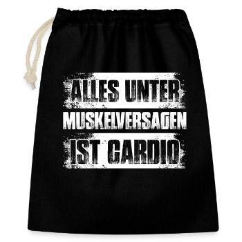 Cardio Bodybuilding Bodybuilder Gym Strength Training - Gift Bag 40 x 50 cm - black - Front