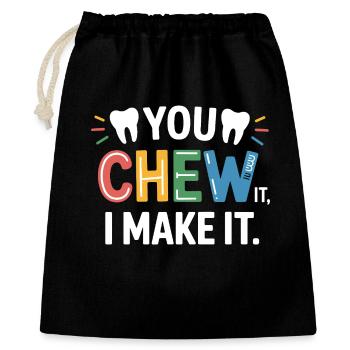 Céramique dentaire Technicien Art - Sac cadeau 40 x 50 cm - noir - Devant