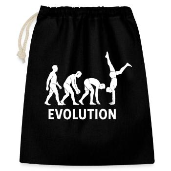 Calisthenics Evolution Fitness-Studio-Training - Geschenkbeutel aus Baumwolle (40 x 50 cm) - Schwarz - Vorne