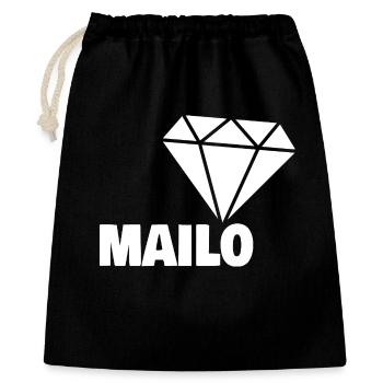 Mailo as a noble - Gift Bag 40 x 50 cm - black - Front
