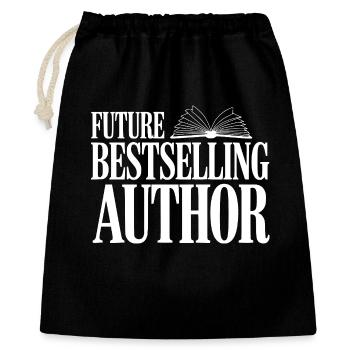 Future Bestselling Author - Gift Bag 40 x 50 cm - black - Front