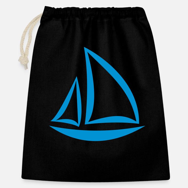 sailboat - Gift Bag 40 x 50 cm - black