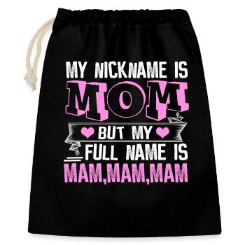 Maman - Sac cadeau 40 x 50 cm - noir - Devant