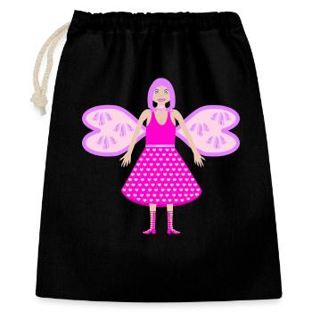 Fantasy Flower Fairy Foxglove Digitalia - Gift Bag 40 x 50 cm - black - Front
