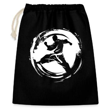 Karateka Sketch - Gift Bag 40 x 50 cm - black - Front