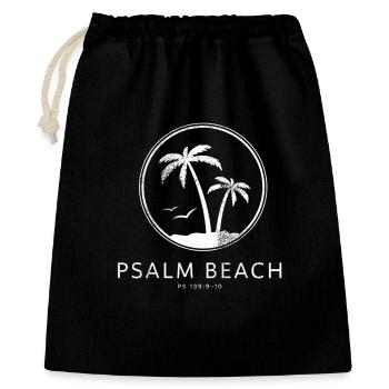Psalmbeach (2) - Summer Logo Psalm 139 - Gift Bag 40 x 50 cm - black - Front