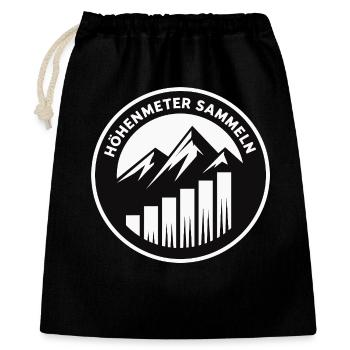 Collect altitude meters - Gift Bag 40 x 50 cm - black - Front