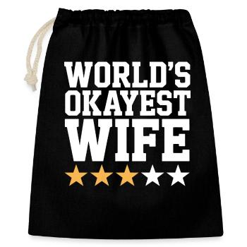 La femme la plus correcte du monde - Sac cadeau 40 x 50 cm - noir - Devant