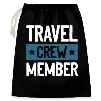 Équipe de voyage - Sac cadeau 40 x 50 cm - noir - Devant