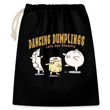 Dancing Dumplings - Gift Bag 40 x 50 cm - black - Front