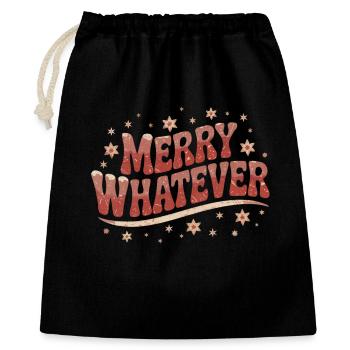 Funny Christmas motif Christmas grouch - Gift Bag 40 x 50 cm - black - Front