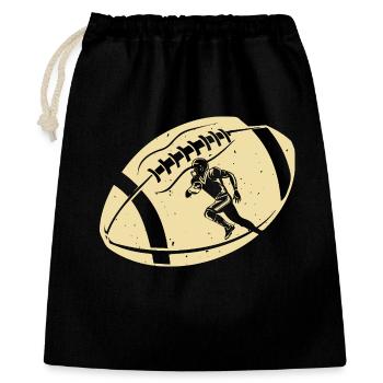 American Football Rugby - Gift Bag 40 x 50 cm - black - Front