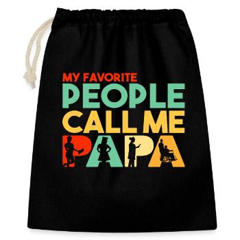 Mes personnes préférées m’appellent Papa Infirmière - Sac cadeau 40 x 50 cm - noir - Devant