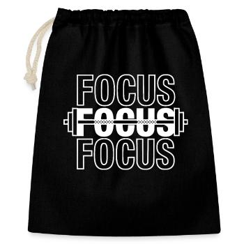 FOCUS Gym Motivation Barbell - Gift Bag 40 x 50 cm - black - Front