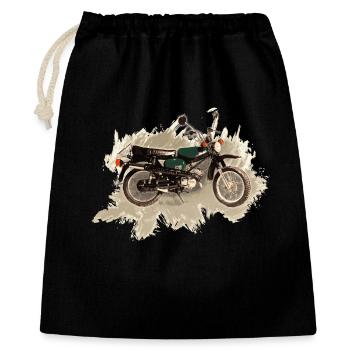 Enduro S51 - Geschenkbeutel aus Baumwolle (40 x 50 cm) - Schwarz - Vorne