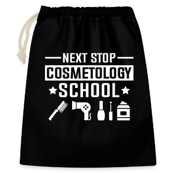 Prochain arrêt : école de cosmétiques - Sac cadeau 40 x 50 cm - noir - Devant