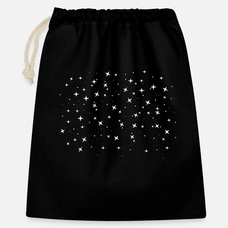 Stjerner Stjerneklar Sky Galaxy Mælkevejen - Gavepose 40 x 50 cm - sort