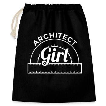 Architecte - Sac cadeau 40 x 50 cm - noir - Devant