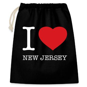 I LOVE NEW JERSEY - Gift Bag 40 x 50 cm - black - Front