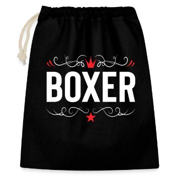 Boxer Boxing Sports - Sac cadeau 40 x 50 cm - noir - Devant