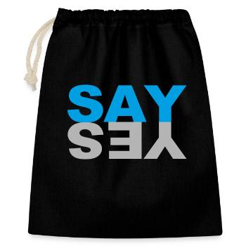 SAY YES - Gift Bag 40 x 50 cm - black - Front