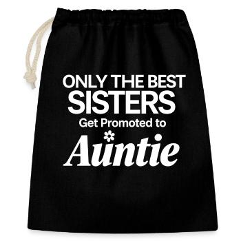 Sisters to Auntie Promotion - Gift Bag 40 x 50 cm - black - Front