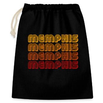 Memphis Gradient Block Pattern - Gift Bag 40 x 50 cm - black - Front