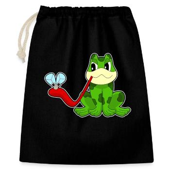 Mouche grenouille - Sac cadeau 40 x 50 cm - noir - Devant