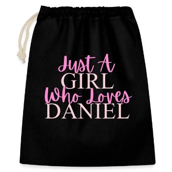 Conception de citation girly inspirante - Sac cadeau 40 x 50 cm - noir - Devant