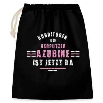 Confectioner Trainee Training Apprenticeship Confectioner - Gift Bag 40 x 50 cm - black - Front