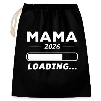 Mama 2026 Loading... - Gift Bag 40 x 50 cm - black - Front